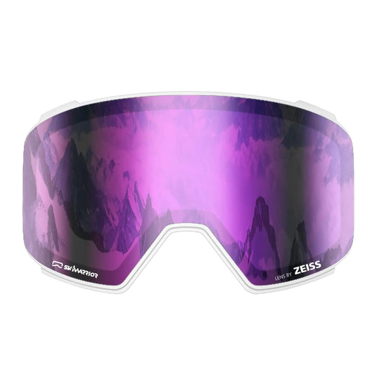 SKIWARRIOR Double-Layer Replaceable Magnetic Lens with UV Protection Anti-Glare Anti-Fog Features for G02 Ski Goggles